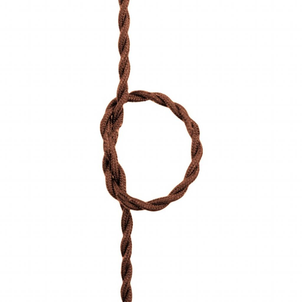 Kabel Oblečen v Tkanino 2*0,75 mm Rjava