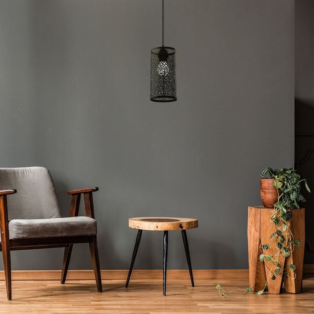 Stropna Svetilka Mat Črna 60W