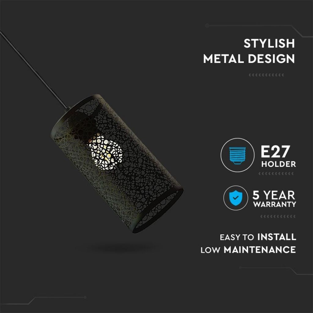 Stropna Svetilka Mat Črna 60W