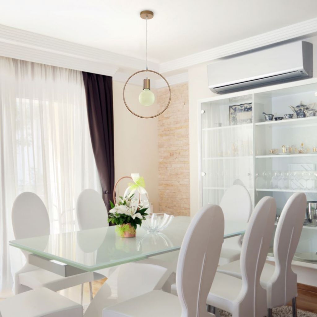 Ceiling Lamp Round Champagne Gold
