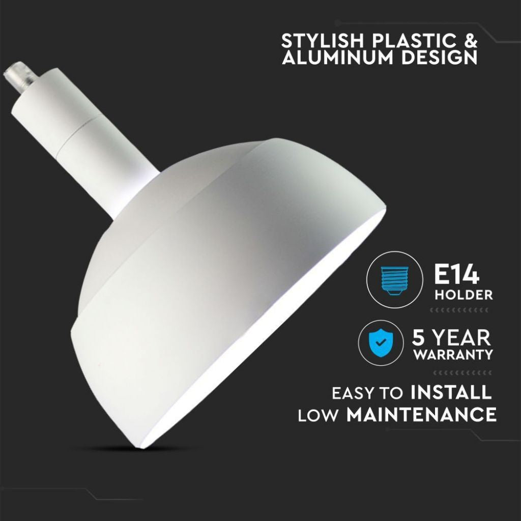 Stropna Svetilka Aluminij E14 Bela