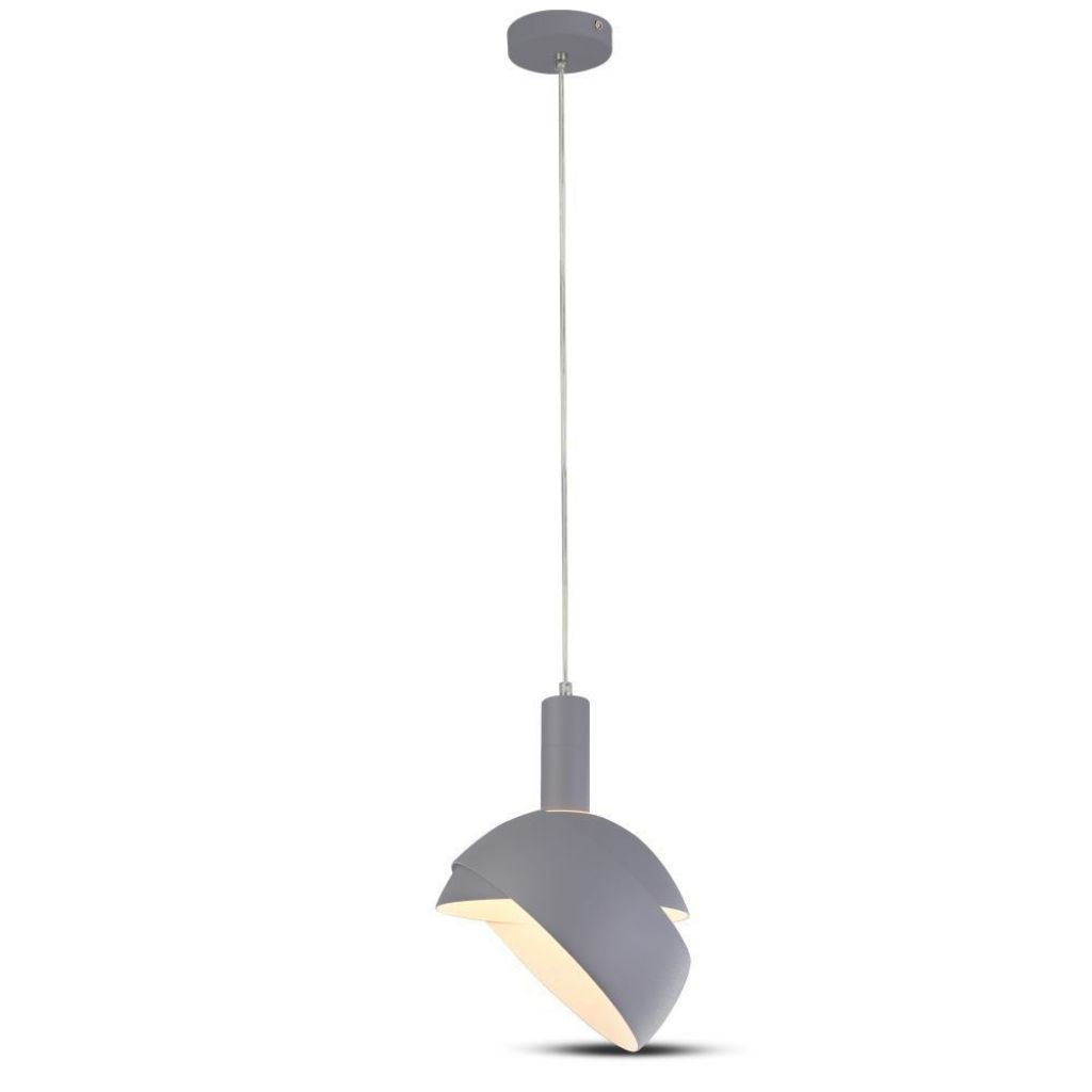 Stropna Svetilka Aluminij E14 Siva