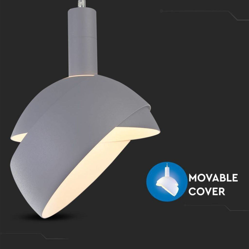 Stropna Svetilka Aluminij E14 Siva