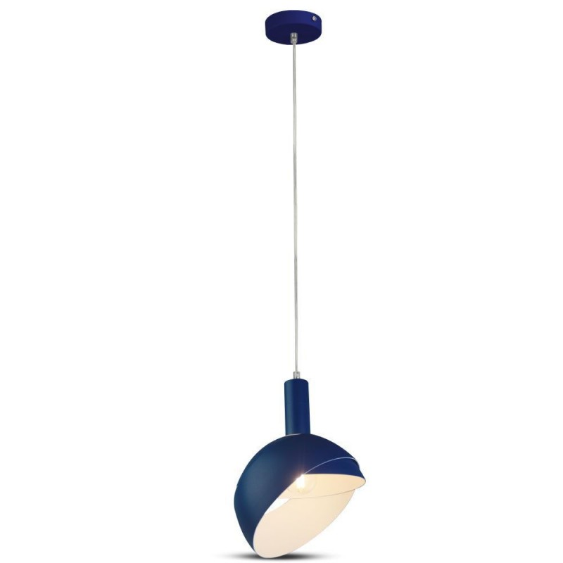 Stropna Svetilka Aluminij E14 Modra