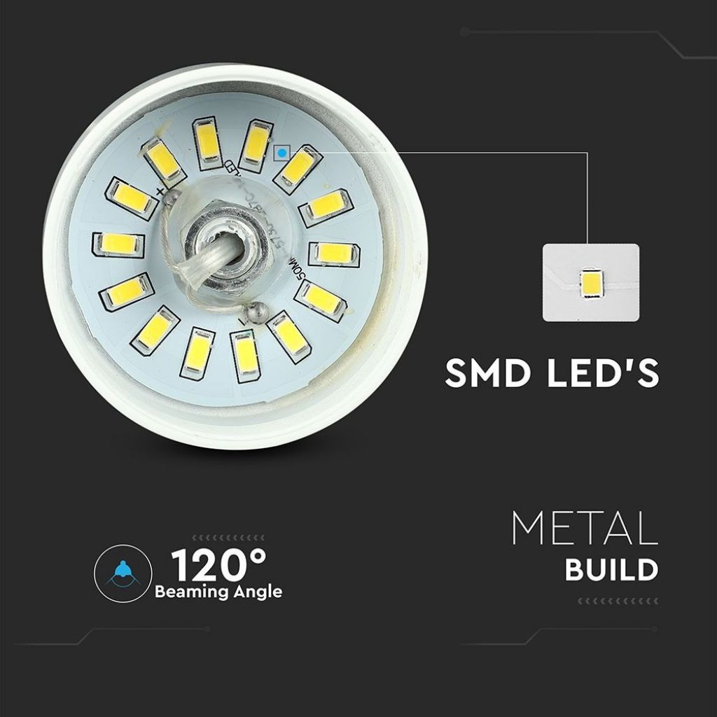 7W LED Stropna Svetilka Zlata 340mm 3000K