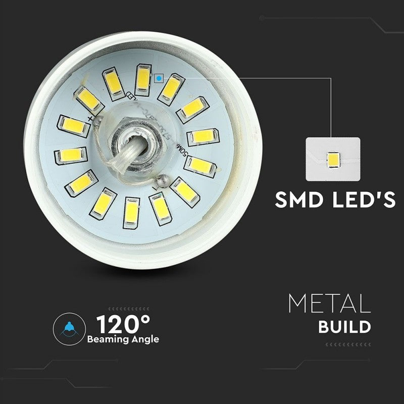 7W LED Stropna Svetilka Bela 340mm 3000K