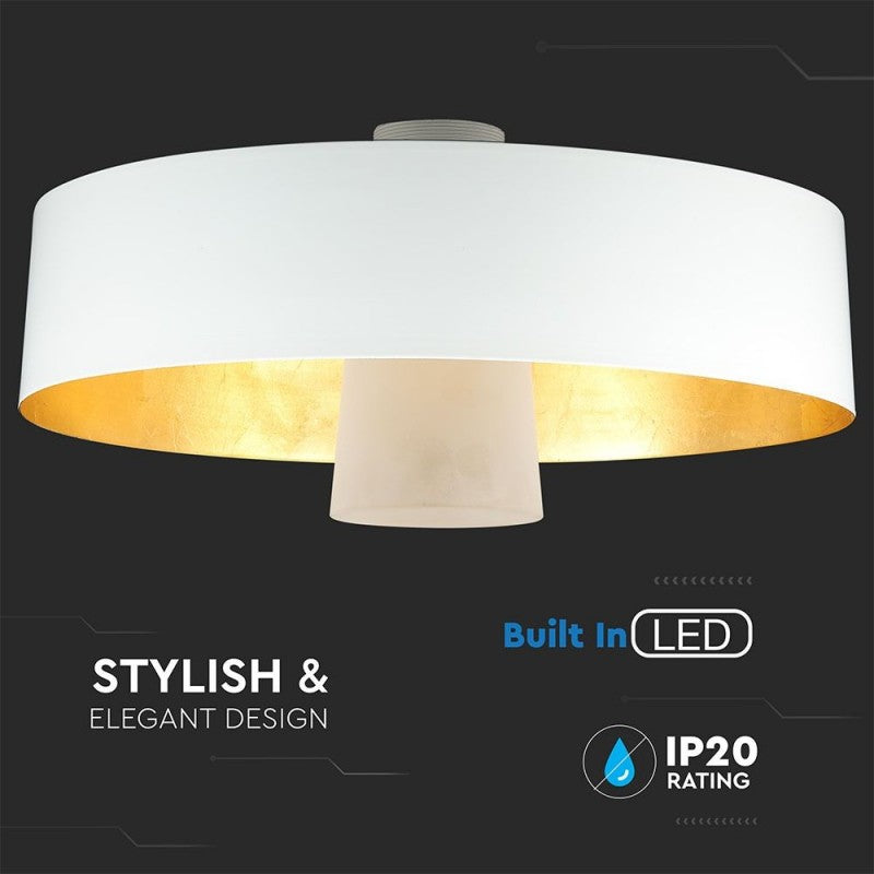 7W LED Stropna Svetilka Bela 340mm 3000K