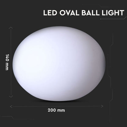 LED Ovalna Svetilka Krogla RGB