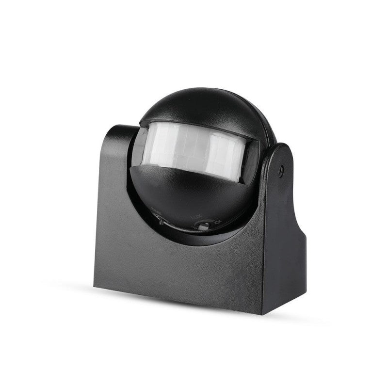 Senzor Gibanja PIR Črni Stenski 180kot/do 12m/do 1200w