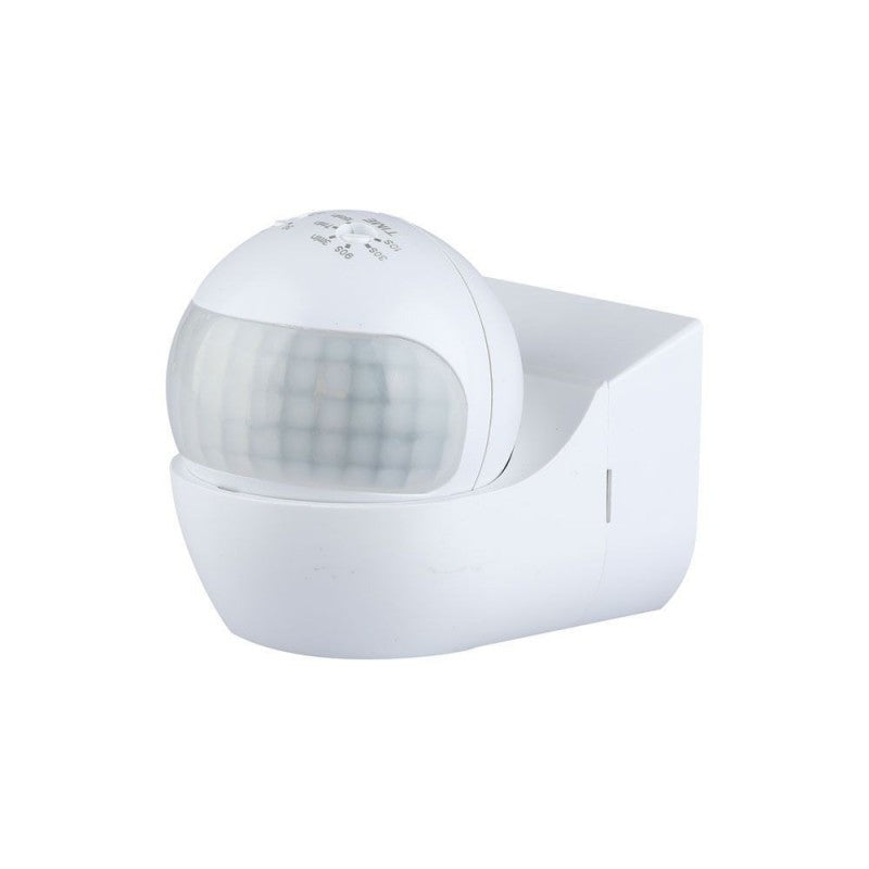 Senzor Gibanja PIR Stenski Beli 180kot/do 12m/do 800w