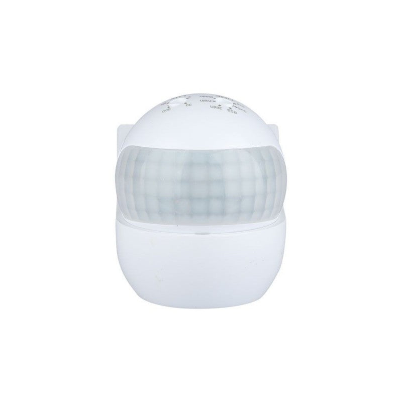 Senzor Gibanja PIR Stenski Beli 180kot/do 12m/do 800w