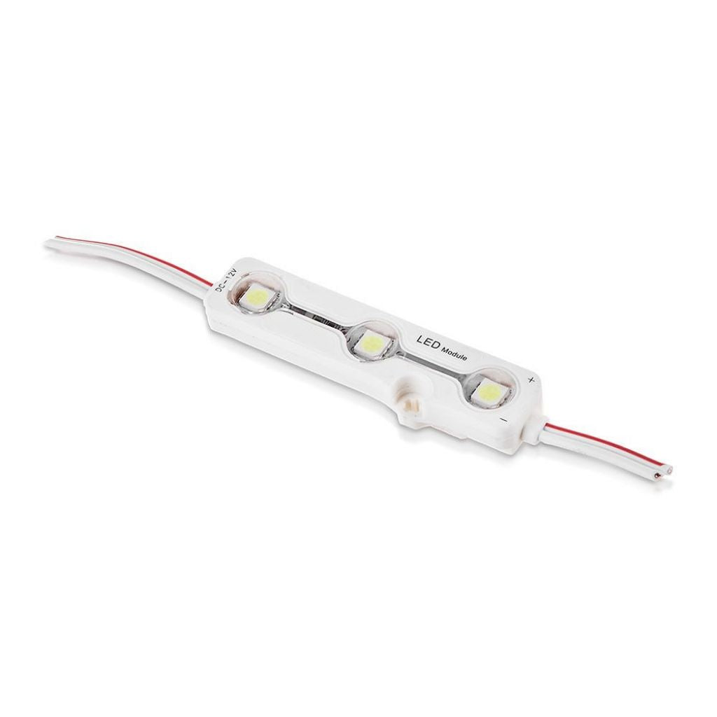 LED Modul 3SMD SMD5050 Bela IP67 6000K 12V