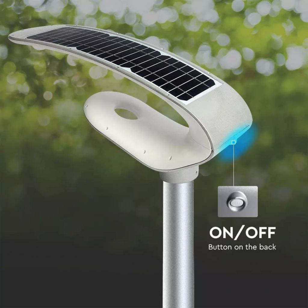 LED Solarni Reflektor 20W PIR Senzor RF Kontrola 6400K