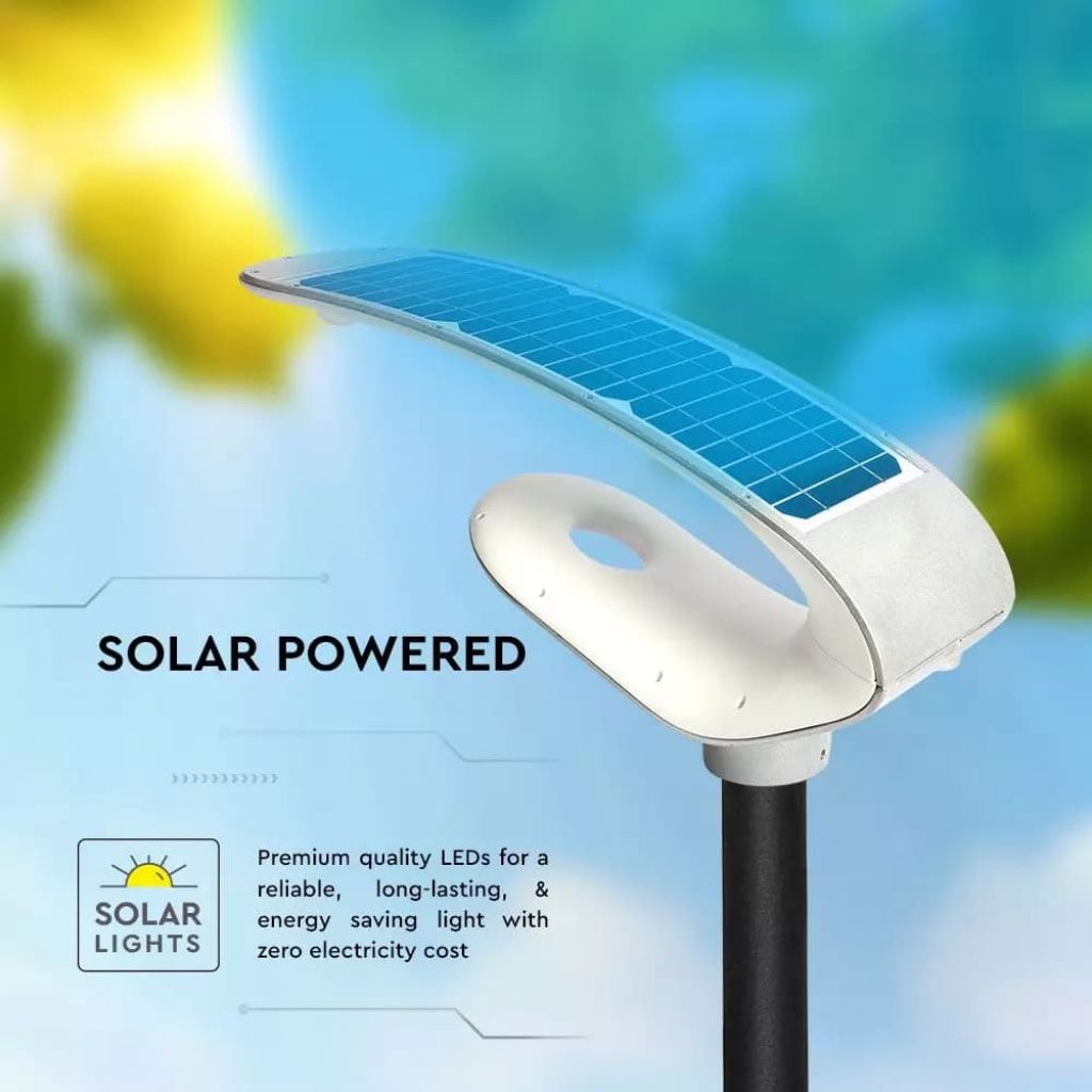 LED Solarni Reflektor 20W PIR Senzor RF Kontrola 6400K