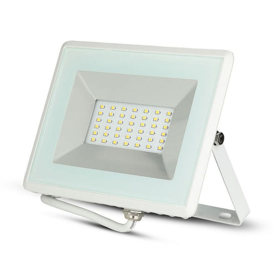 30W LED Reflektor 6500K E-Series Belo Ohišje Normalno Bela