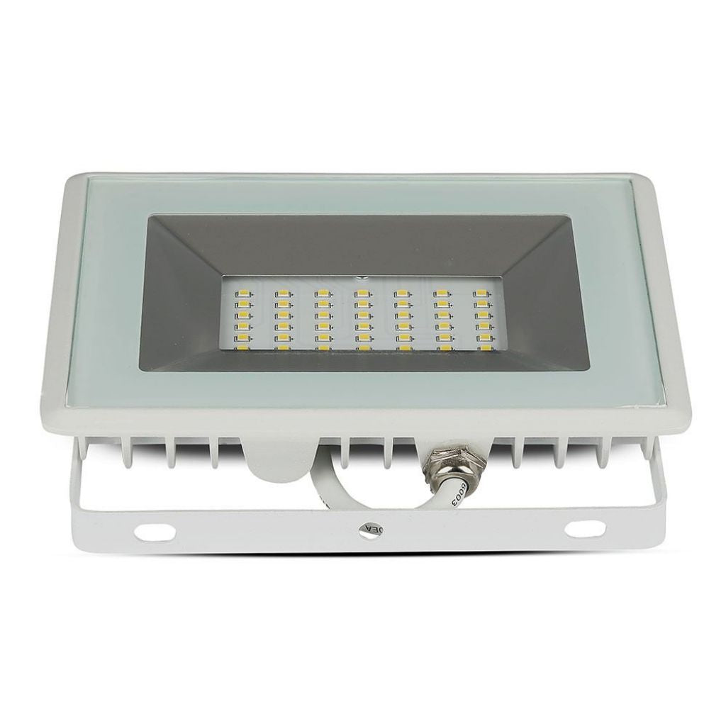 30W LED Reflektor 6500K E-Series Belo Ohišje Normalno Bela