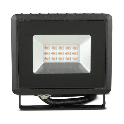 10W LED Reflektor SMD E-Series Črno Ohišje Rdeča IP65