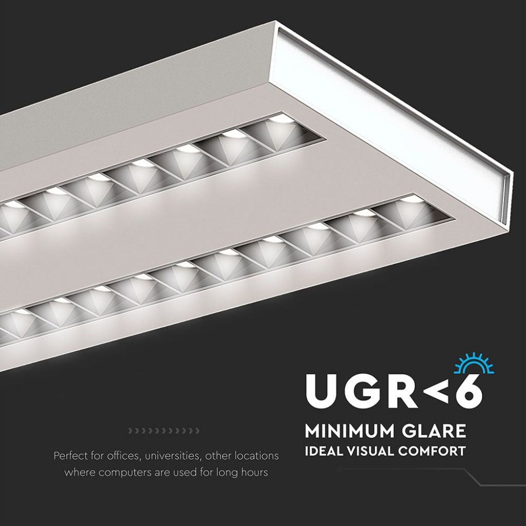 LED Linearna Svetilka 60W Viseča Bela 4000K