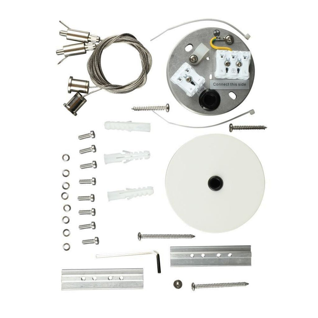LED Linearna Svetilka 60W Viseča Bela 4000K