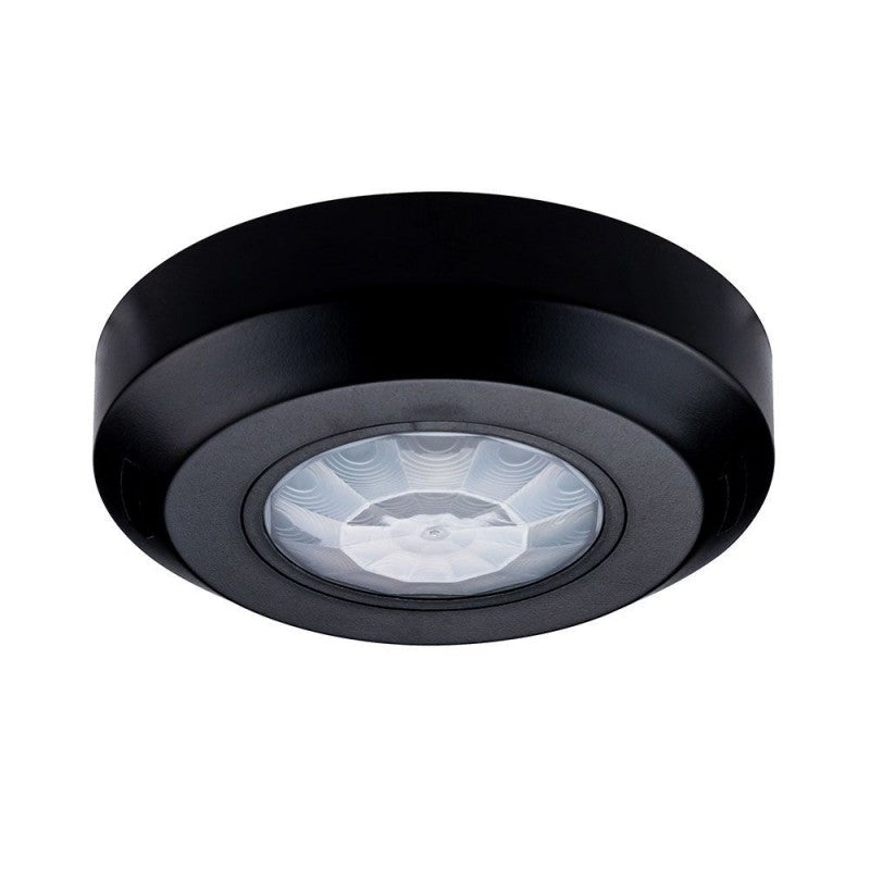 Senzor Gibanja PIR Nadometni Črni 360kot/do 12m/do 1200w