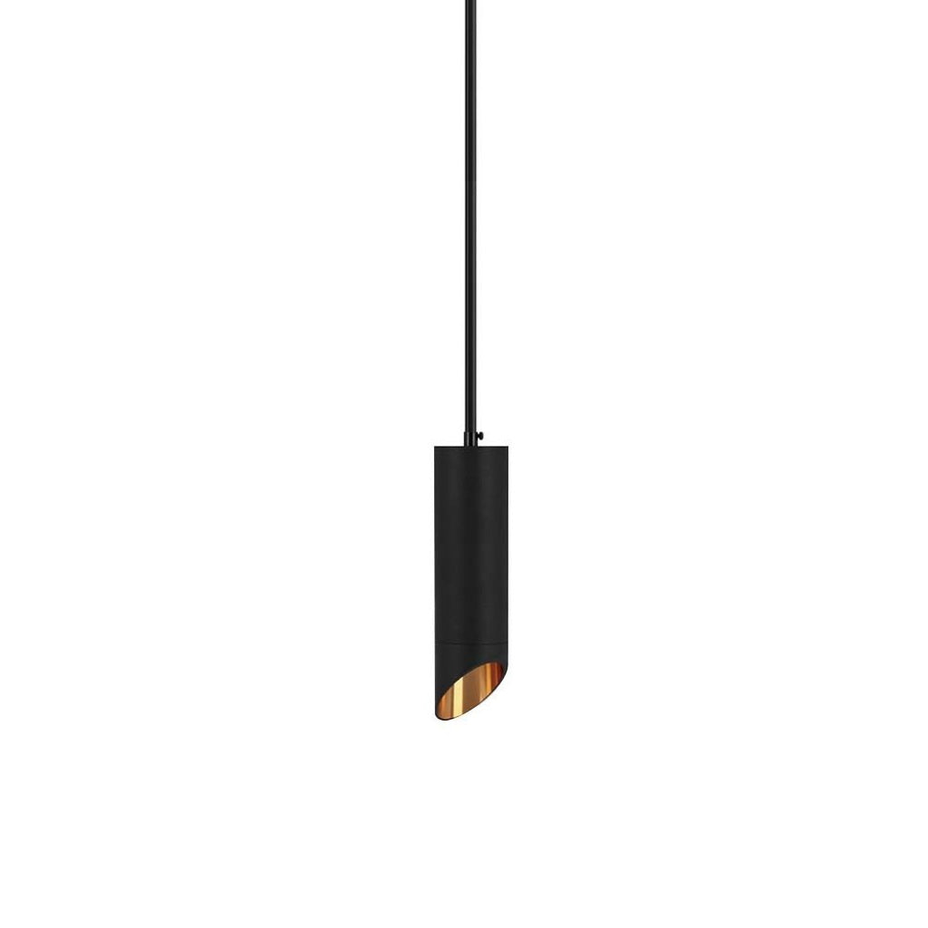 GU10 Viseča Svetilka Diagonalna Črno - Zlata 20cm