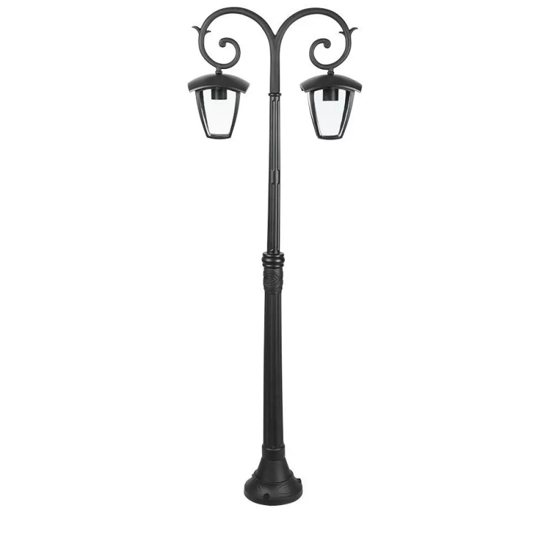 Ulična/ Vrtna Svetilka 2 x E27 1410 mm IP44 Črna Lanterna