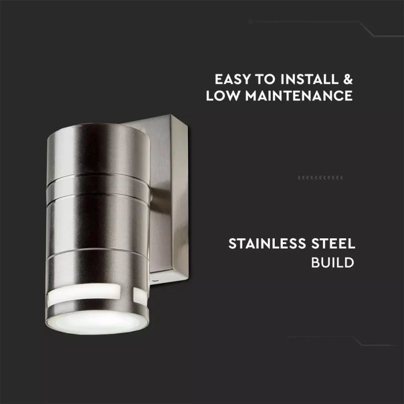 Wall Glass Housing GU10 Steel 1 Direction IP44