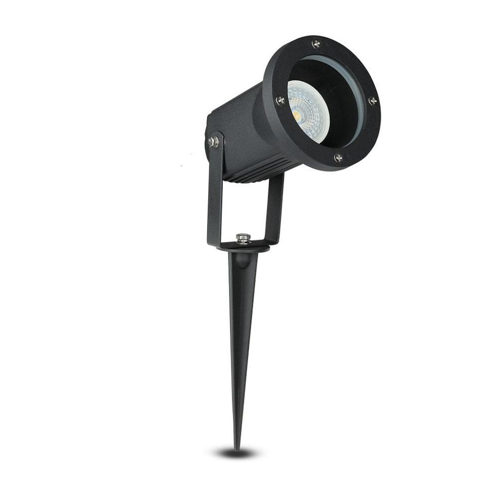 Svetilo Stebelno Aluminij GU10 Črna IP44