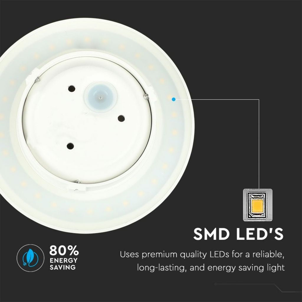 6W LED Wall Lamp 3000K Round IP65