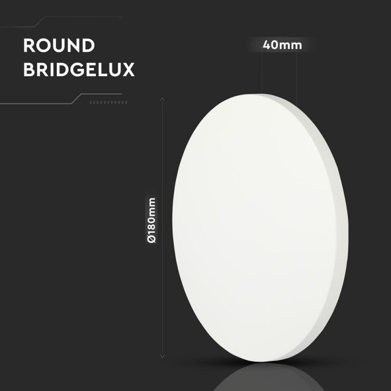 9W LED Wall Lamp 4000K Round