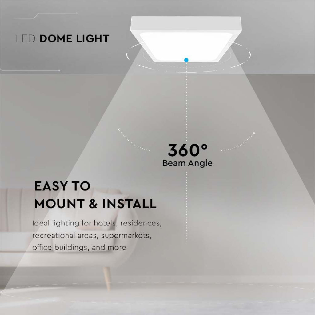 24W LED Svetilka Bela 3000K IP44