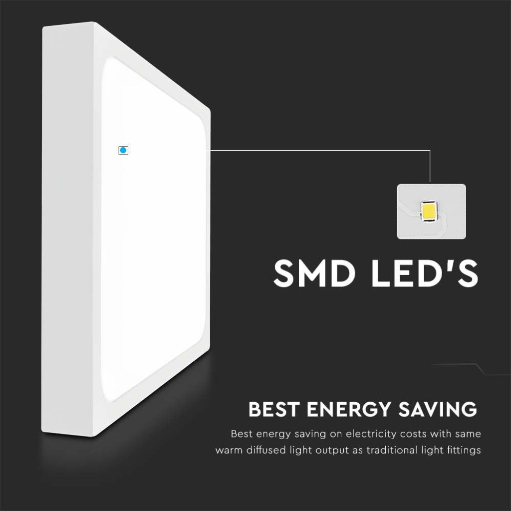24W LED Svetilka Bela 4000K IP44