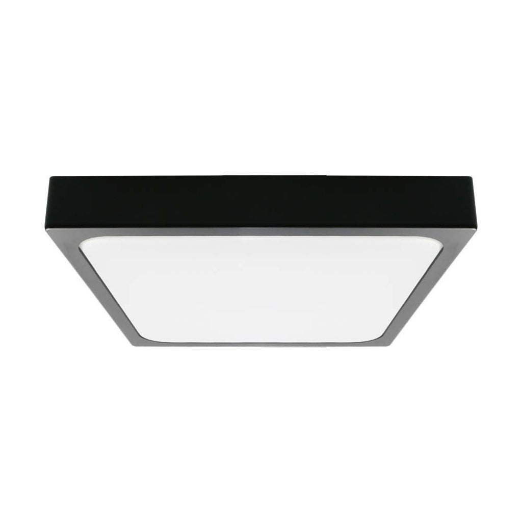 24W LED Svetilka Črna 6500K IP44