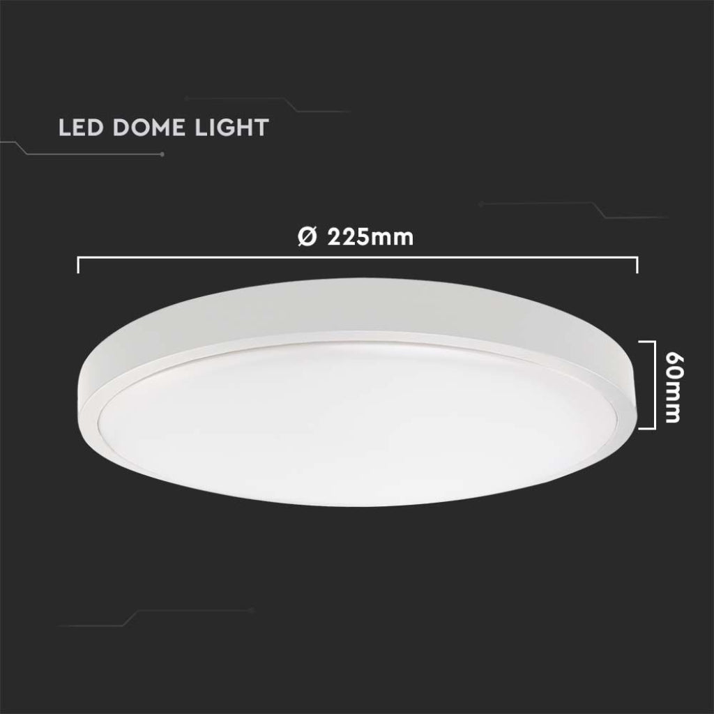 18W LED Svetilka Mikrovalovni Senzor Bela 3000K IP44