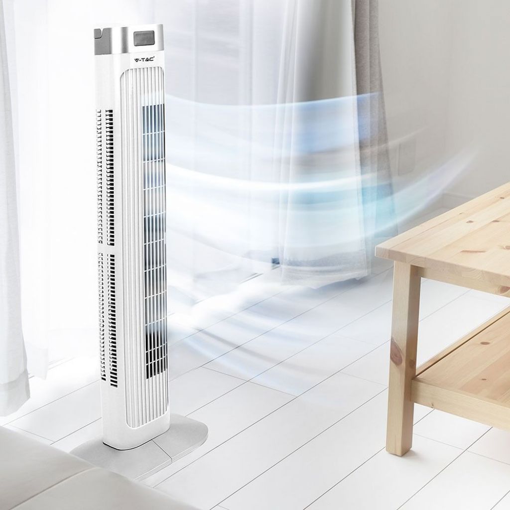 55W LED Stolpni Ventilator Bel
