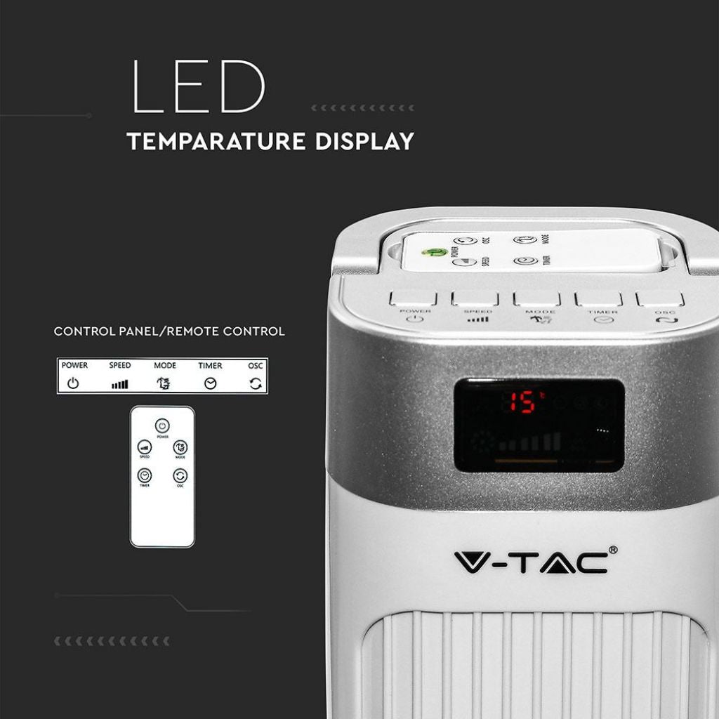 55W LED Stolpni Ventilator Bel