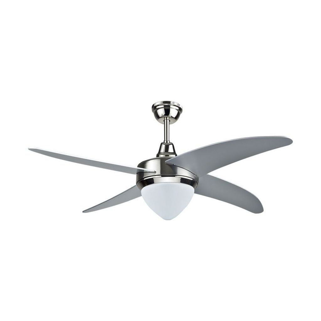 Stropni ventilator z LED lučjo Srebrn barva svetlobe 3 v 1
