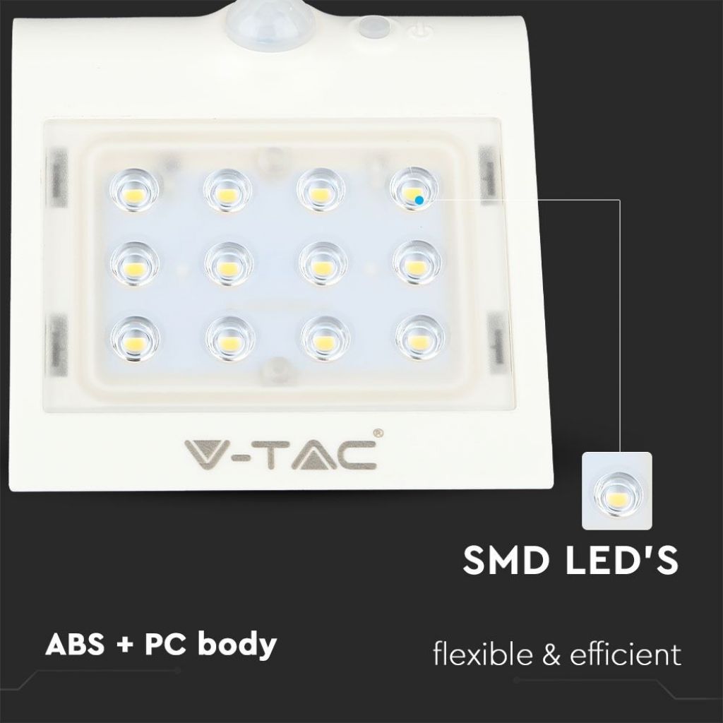 1.5 W LED Solar Lamp White