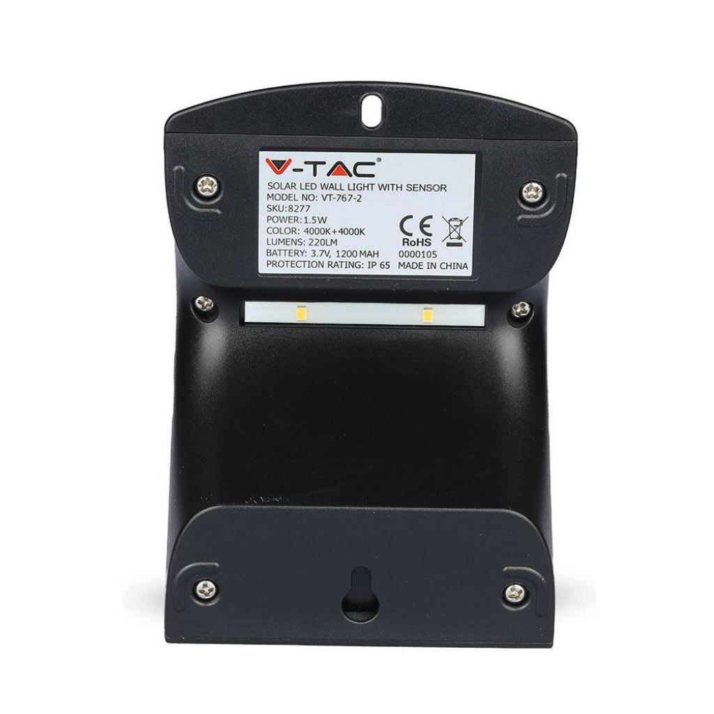 1.5W LED Solar Lamp Black