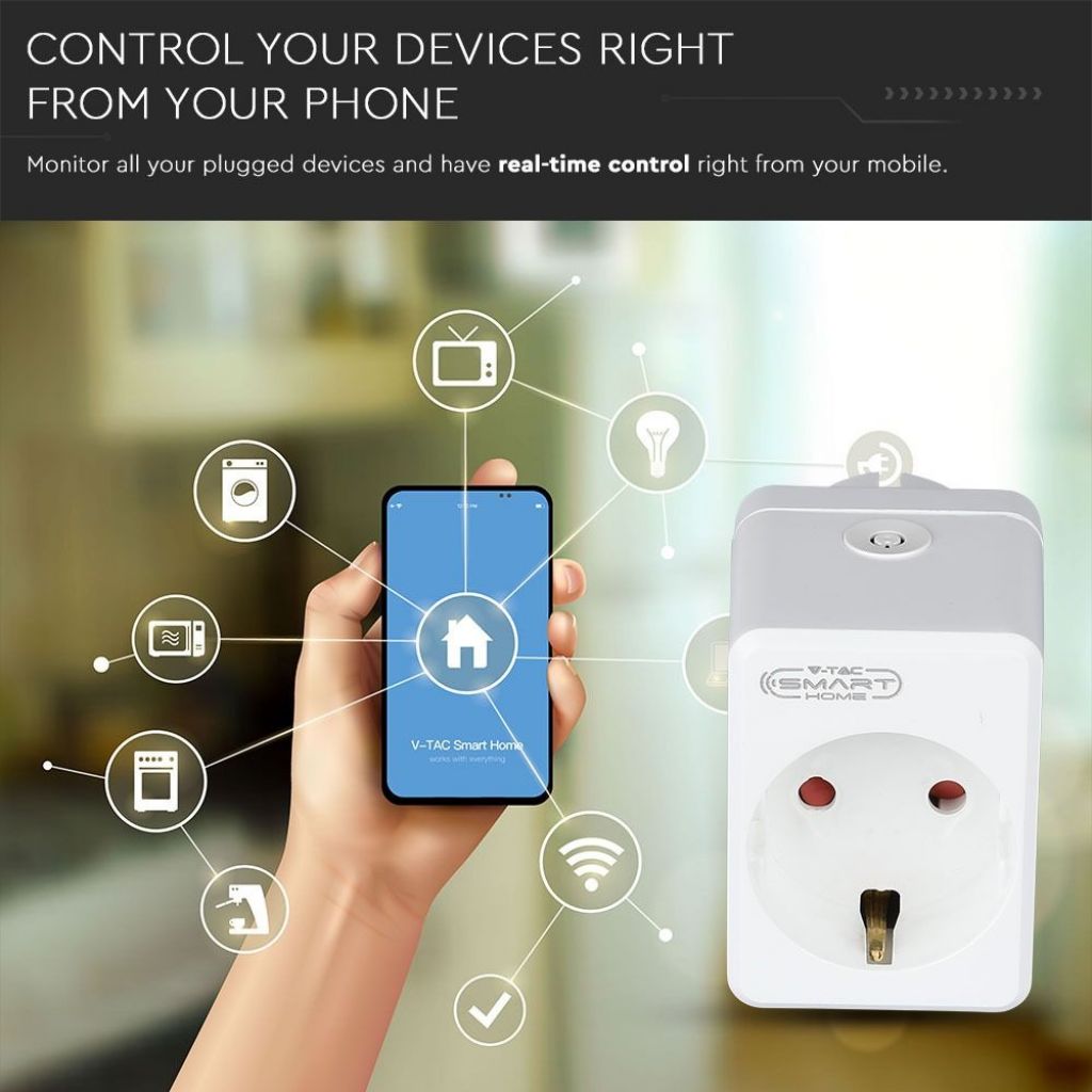 Pametna Vtičnica Wifi z USB Smart Alexa Google