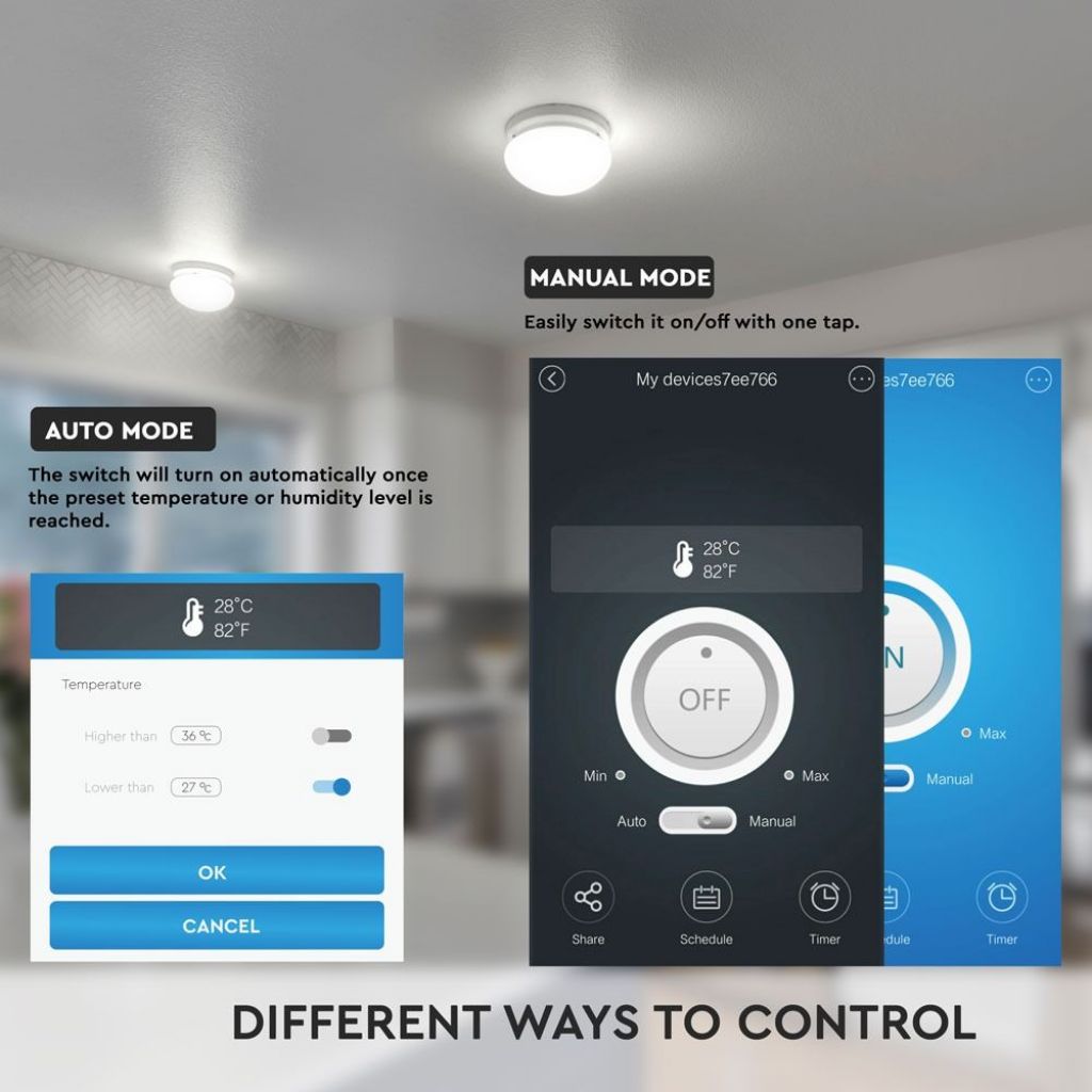 Pametni Wifi Kontroler s senzorjem temperature in vlažnosti Smart-Alexa-Google