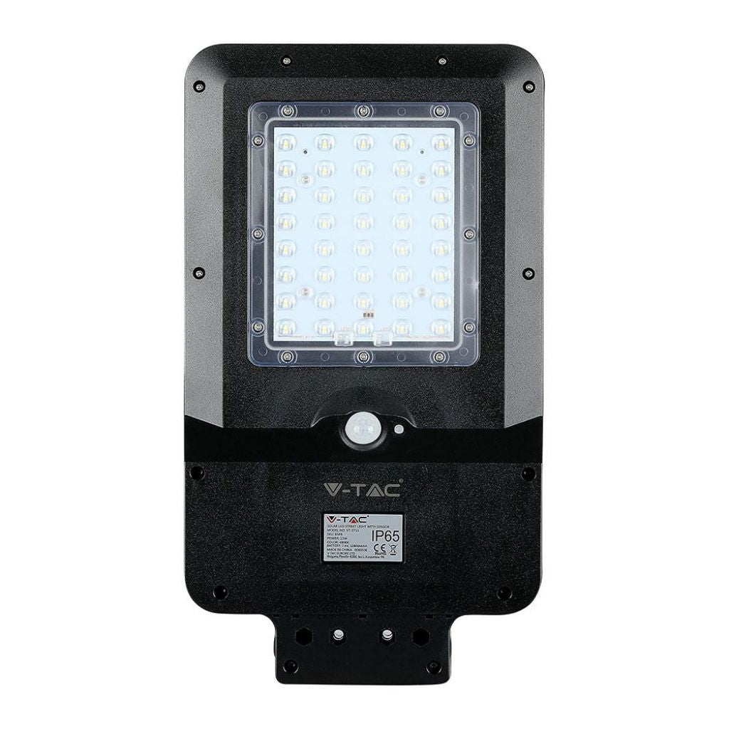 15W LED Solar Street Lamp Black 6000K