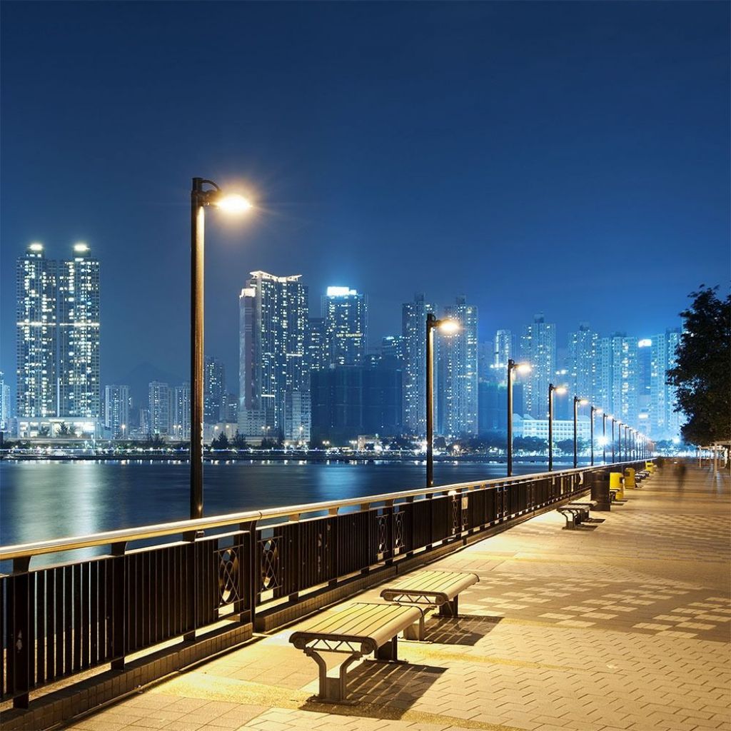 15W LED Solar Street Lamp Black 6000K