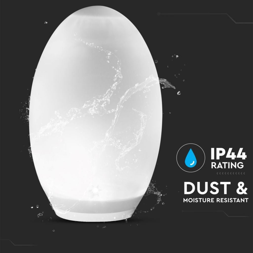 LED Solarna Svetilka Jajce 2v1 RGB 3000K IP44