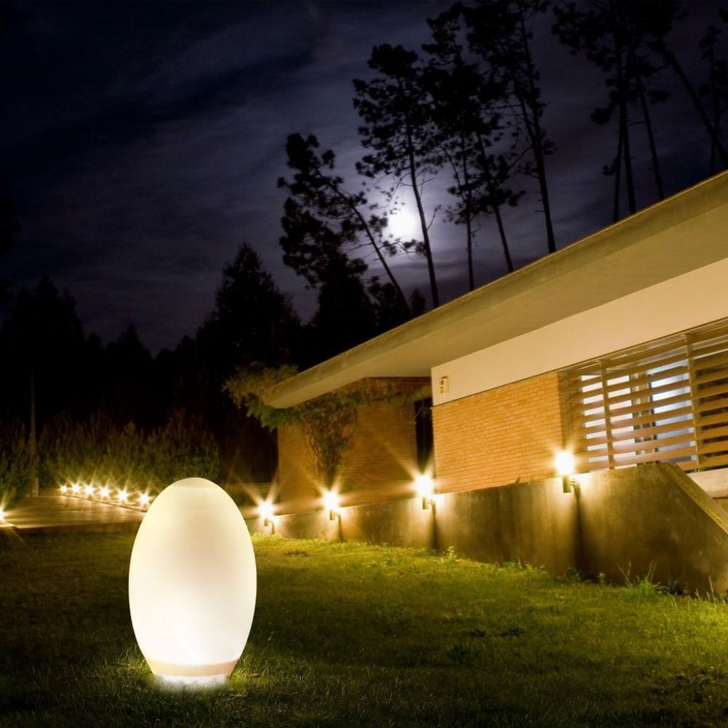 LED Solarna Svetilka Jajce 2v1 RGB 3000K IP44