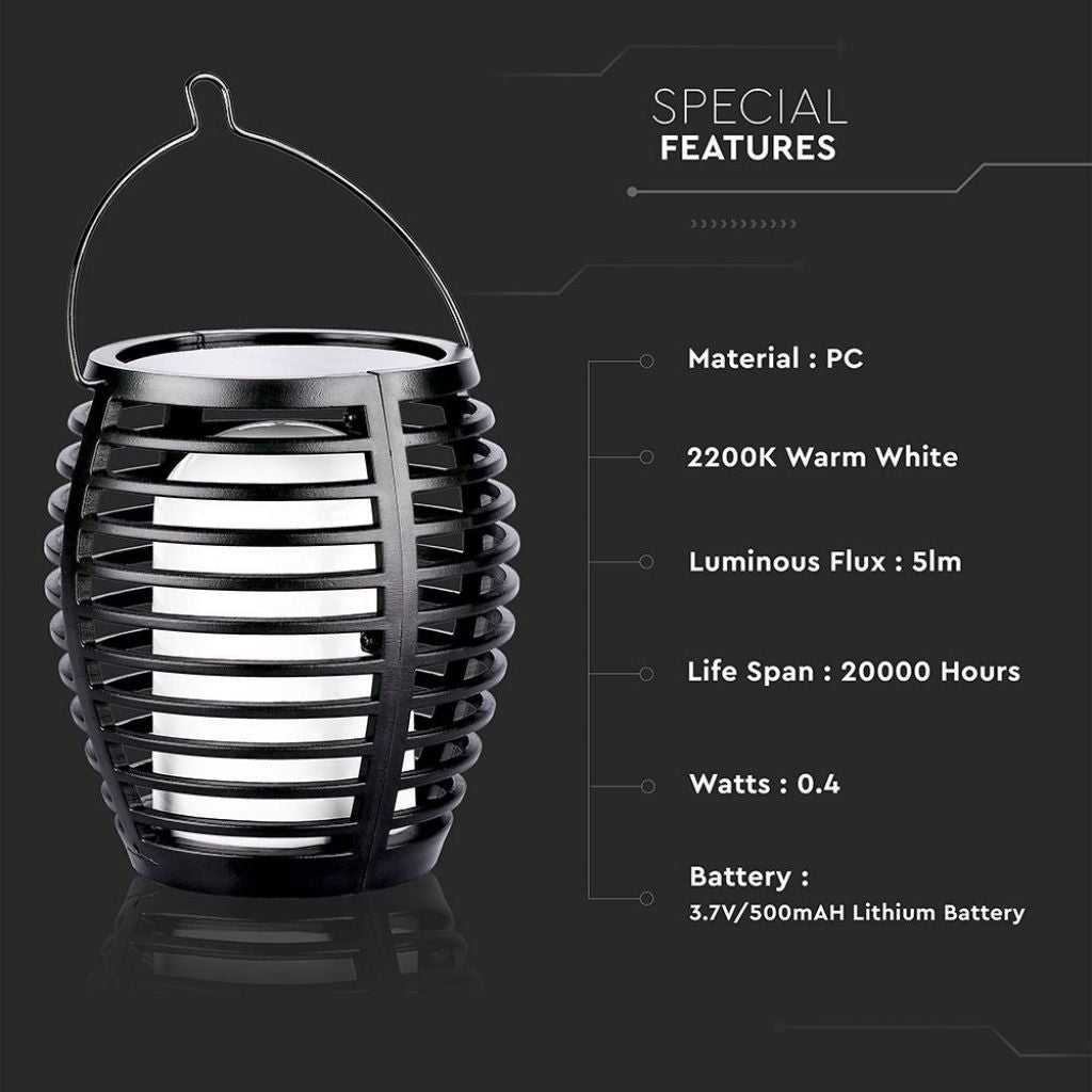 LED Solarna Svetilka 2200K IP44 Plamen
