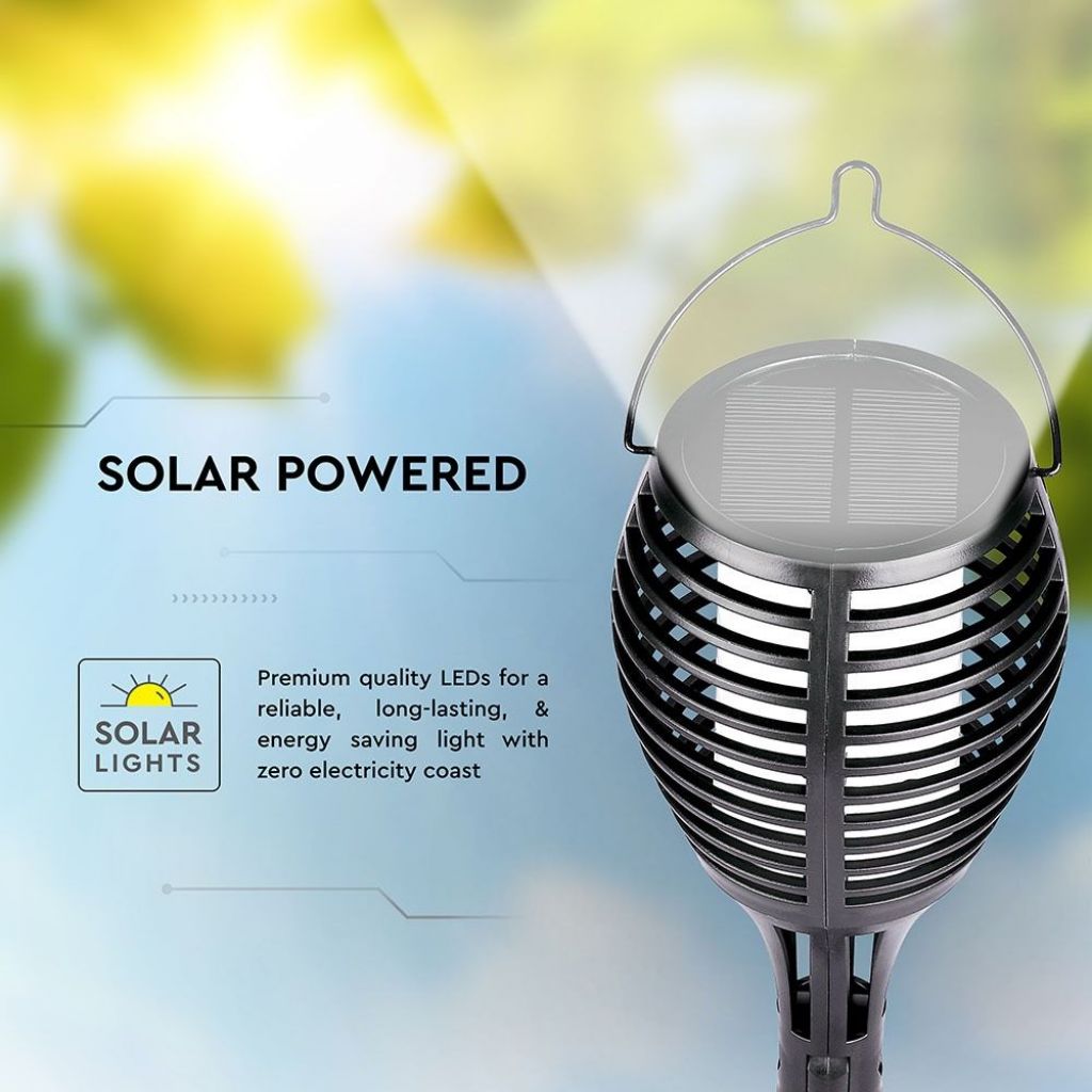 LED Solarna Svetilka 2200K IP44 Plamen