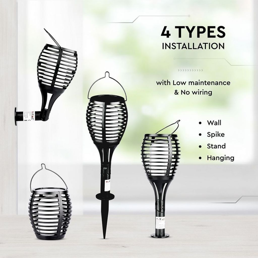 LED Solarna Svetilka 2200K IP44 Plamen