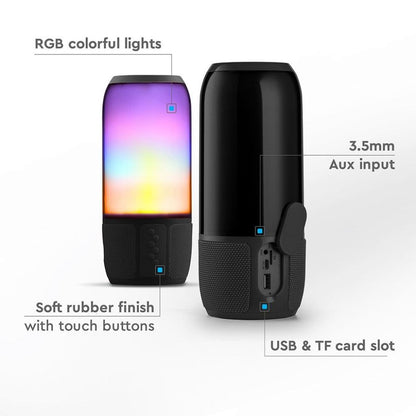 3W LED Bluetooth Zvočnik USB Črn