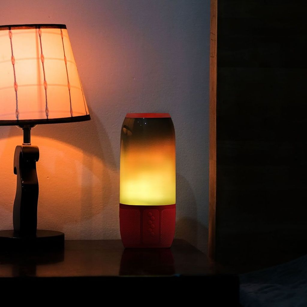 3W LED Bluetooth Zvočnik USB TF Rdeč